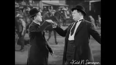Photo of Laurel & Hardy Dance Routine from “Way Out West”