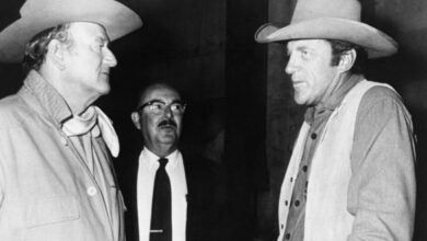 Photo of John Wayne and ‘Gunsmoke’ Star James Arness: Inside The Legendary Cowboys’ Tight Friendship