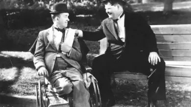 Photo of Cold-blooded murder. Laurel and Hardy in “The Midnight Patrol” (1933).
