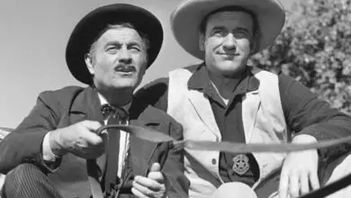 Photo of ‘Gunsmoke’: James Arness Remembers Getting Yelled at by Co-Star Milburn Stone on Set in 2002 Interview